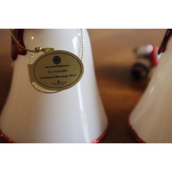 Thomas Kinkade Ringing in Holiday Christmas Bell Ornaments With Snowmen LOT#5 - Picture 8 of 13